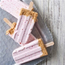 Strawberry Cheesecake Popsicles
