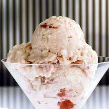 Strawberry Rice Custard Freeze