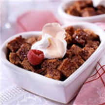 Warm Chocolate Bread Pudding