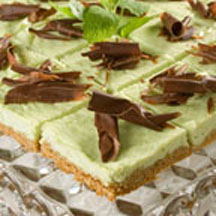 Mint Cheesecake Bars