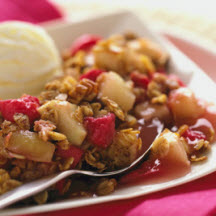 Rhubarb and Apple Crumble