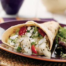 Alaska Halibut Tacos with Cucumber Salsa