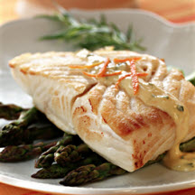 Alaska Halibut with Orange B&eacute;arnaise Sauce