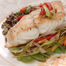 Baked Grouper Jardinière