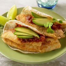 Fish Tacos with Avocado Salsa