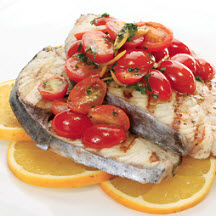 View recipe for Grilled Mackerel Steaks with Citrus-Cherry Tomato Sauté. Grilled Mackerel Steaks with Citrus-Cherry Tomato Sauté