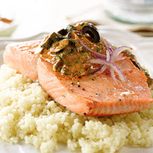 North African-Style Alaska Salmon