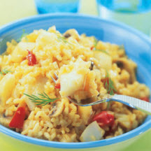 Spicy Fish Risotto
