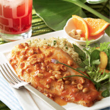 Sweet and Spicy Peanut Glazed Catfish