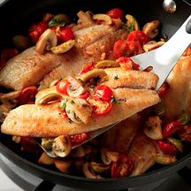 View recipe for Tilapia with Mushrooms, Olives and Tomatoes. Tilapia with Mushrooms, Olives and Tomatoes