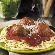 Lean Baked Italian Meatballs Marinara
