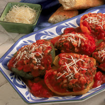 Barley and Beef Stuffed Bells