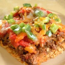 Beefy Green Chile and Cheese Bake