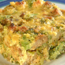 Cheesy Green Chile Sausage Bake