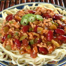 Chili Smothered Linguine