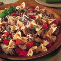 View the recipe Fresh Tomato, Beef & Bow Tie Pasta. Fresh Tomato, Beef & Bow Tie Pasta