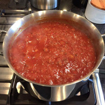 View the recipe Simmered Spaghetti Sauce with Italian Sausage. Simmered Spaghetti Sauce with Italian Sausage