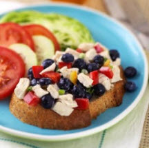 All-American Chicken Blueberry Salad Platter