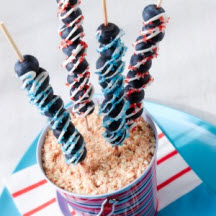 View the recipe Blueberry Sparklers. Blueberry Sparklers