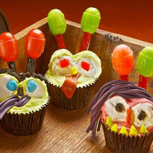 Bugged Out Brownie Cupcakes