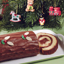 Chocolate-Almond Yule Log