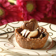 Chocolate Heart Ice Cream Boats