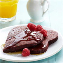 Cocoa-Kissed Red Velvet Pancakes