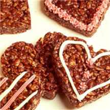 Crispy Chocolate Heart Cookies