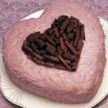 Fudgey Valentine Cake
