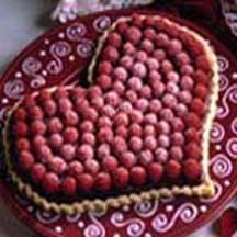 Raspberry Chocolate Heart Tart
