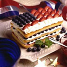 Red, White and Blueberry Pound Cake