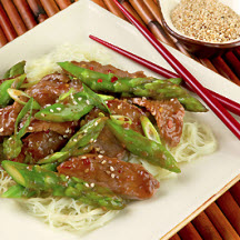 View the recipe California Asparagus and Lamb Stir Fry. California Asparagus and Lamb Stir Fry