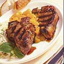 California Lamb Chops with Mango Salsa