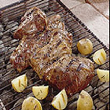 Grilled Marinated Butterflied California Leg of Lamb