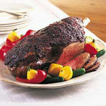 Leg of Lamb with Olive-Mustard Coating