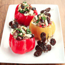 View the recipe Stuffed Peppers with Lamb, Feta, Couscous and Black Olives. Stuffed Peppers with Lamb, Feta, Couscous and Black Olives