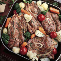 View the recipe Vegetable Lamb Chop Skillet Dinner. Vegetable Lamb Chop Skillet Dinner