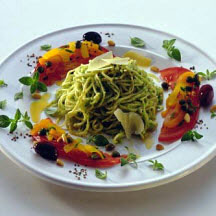 Broccoli Pesto Angel Hair Pasta
