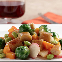 Gnocchi with Vegetables and Edamame