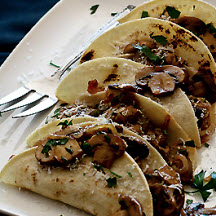 Mushroom and Caramelized Onion Tacos