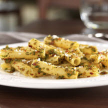 Ziti with Spicy Pesto 'Pantesco' and Pecorino Cheese
