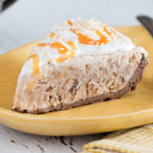 Caramel Coconut Cookie Ice Cream Pie