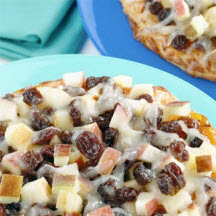 Raisin Apple Mini Pizzas