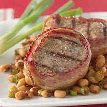 Bacon Wrapped Pork Tenderloin with Texas Caviar