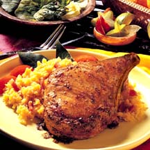 Carribean-style Pork Rib Chops