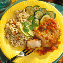 Easy Mexicali Pork Chops