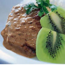 Kiwi Pork with Coconut Cream Sauce