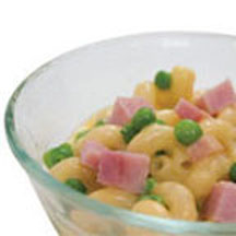 Mac 'N Cheese with Ham and Peas