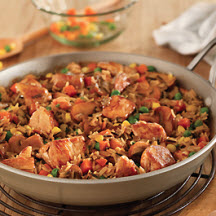 One-Skillet Pork with Wild Rice and Herbs