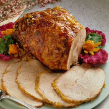 Roast Leg of Pork with Pineapple Sauce